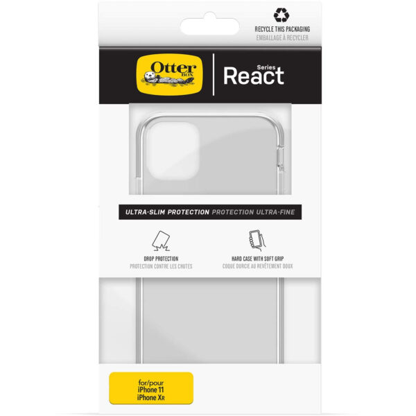 Funda OtterBox React Series para Apple iPhone 11 Transparente Usada - Imagen 5