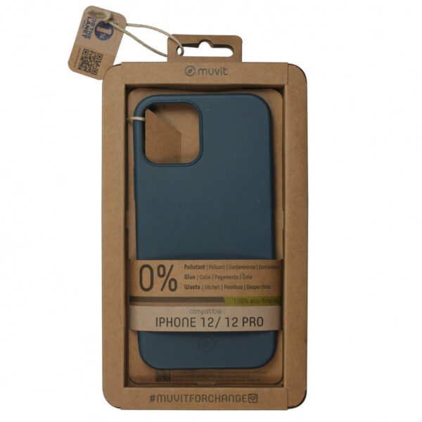 Funda Muvit for Change para Apple iPhone 12/12 Pro bambootek dark ocean. - Imagen 3