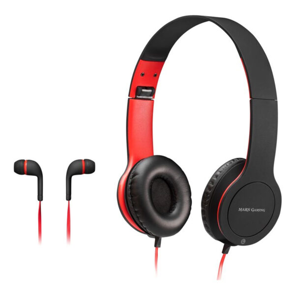 Pack Combo Audio 2 en 1 con micrófono In-Ear Mars Gaming MHCX.