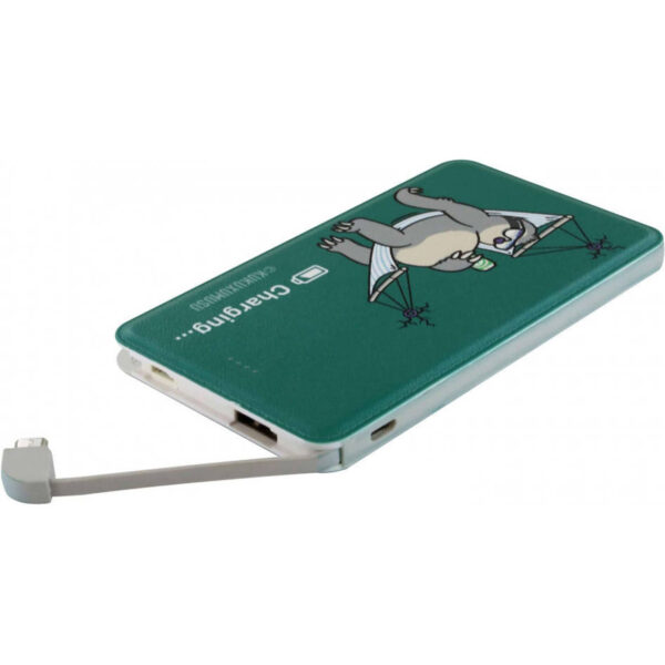 Power bank KUKUXUMUSU KUPB002 5000 mAh 1 USB 1 MicroUSB Verde. - Imagen 2