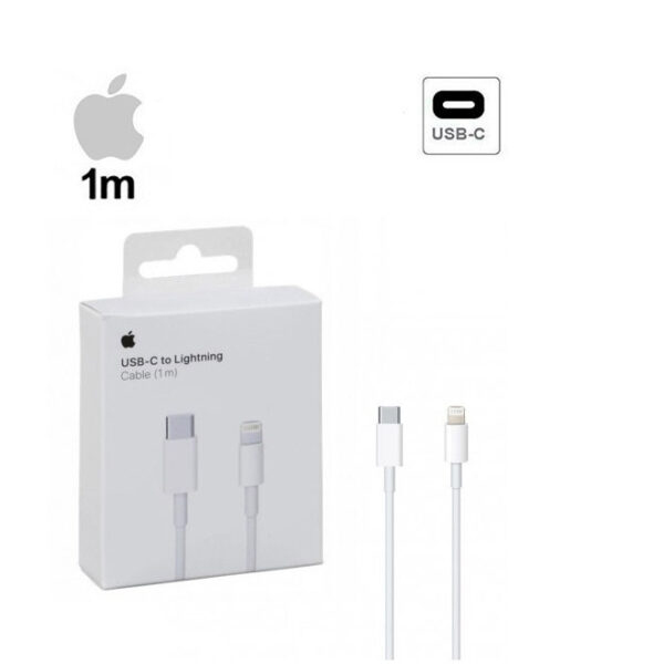 Cable Original Apple de USB a Conector Lightning 1m Blanco **Embalaje dañado, producto nuevo.** - Imagen 2