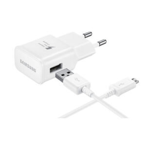 Samsung Pack cargador de pared USB 2A + Cable USB-Tipo C 1m blanco