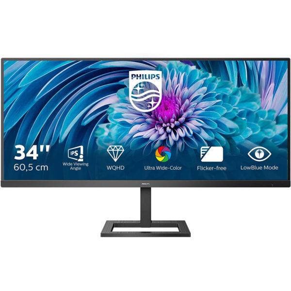 Monitor UltraPanorámico Philips E Line 345E2AE/00 34'' LED WQHD FreeSync Usado