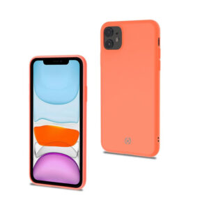 Funda Celly Candy Silicona Naranja para iPhone 11