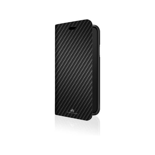 Funda Black Rock para Apple iPhone XS MAX Flex carbon booklet negra.