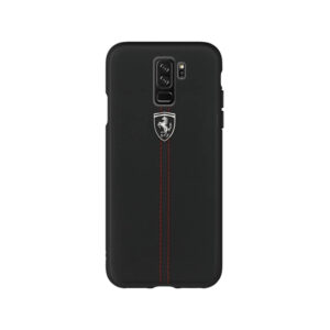Funda Ferrari para Samsung Galaxy S9 Plus Heritage color negro.