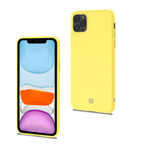 Funda Celly Candy Silicona Amarillo para iPhone 11 Pro Max