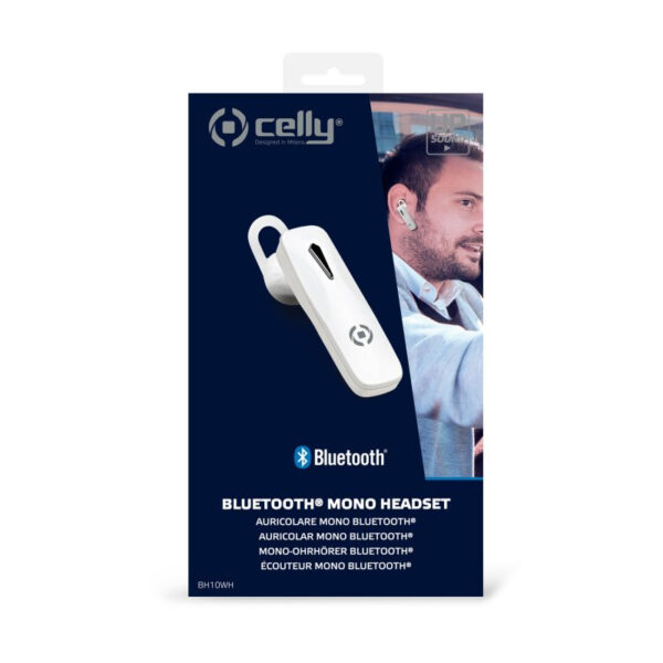 Auricular Celly BH10 Bluetooth Blanco - Imagen 3
