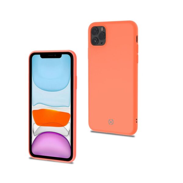 Funda Celly Candy Silicona Naranja para iPhone 11 Pro