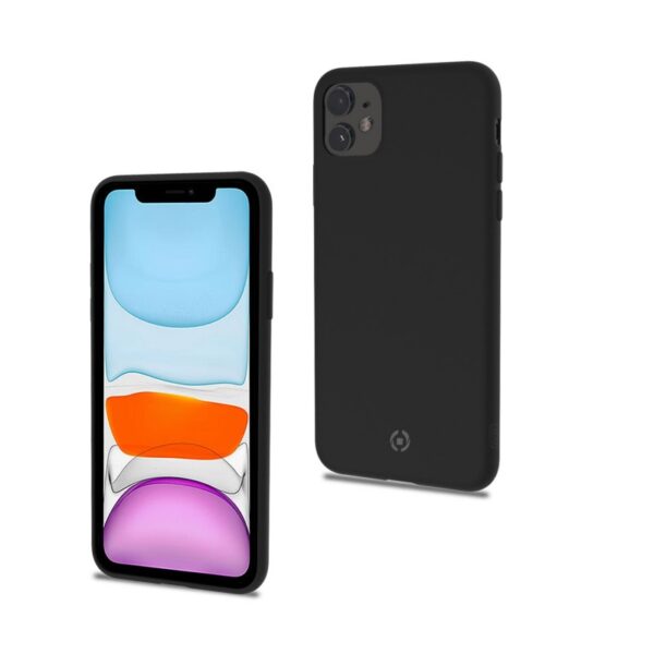 Funda Celly Candy Silicona Negro para iPhone 11