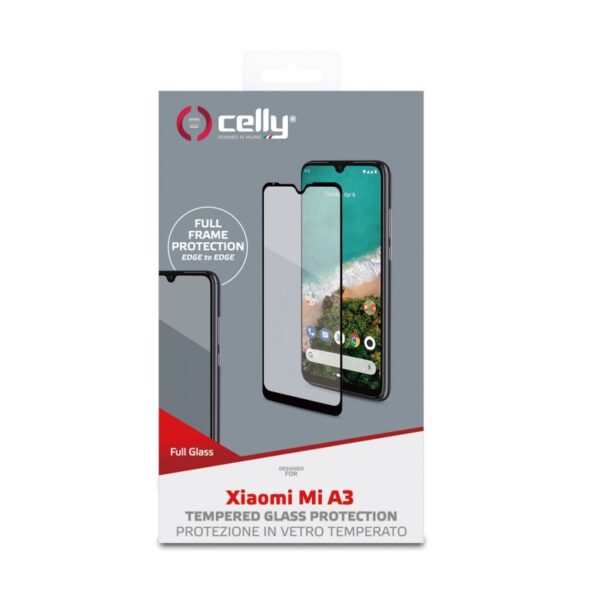 Protector de Pantalla Celly para Xiaomi MI A3 Vidrio Cristal Templado - Imagen 2