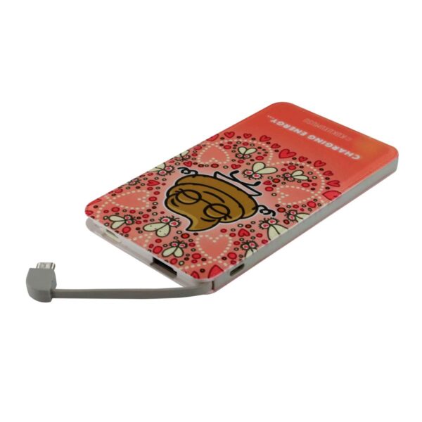 Power bank KUKUXUMUSU KUPB003 5000 mAh 1 USB 1 MicroUSB Rosa - Imagen 2