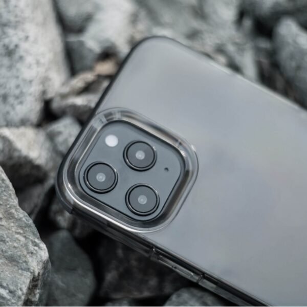 Funda Raptic Clear para Apple iPhone 12 Mini negra humo - Imagen 2