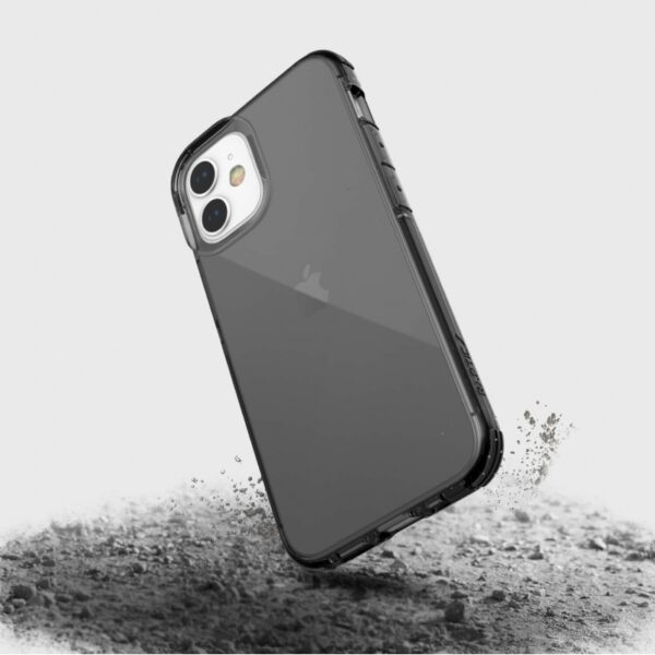Funda Raptic Clear para Apple iPhone 12 Mini negra humo - Imagen 3