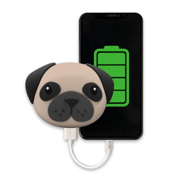 Power Bank Celly Dog Pug 2600mAh. - Imagen 2