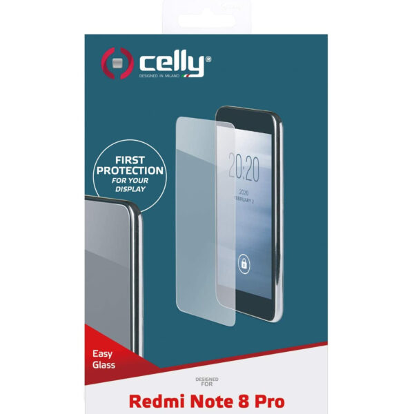 Protector de pantalla Celly Easy para Xiaomi Note 8 Pro transparente - Imagen 3