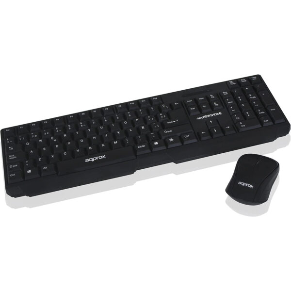 Combo teclado + ratón Approx wireless APPKBWSHOME en español (ñ).