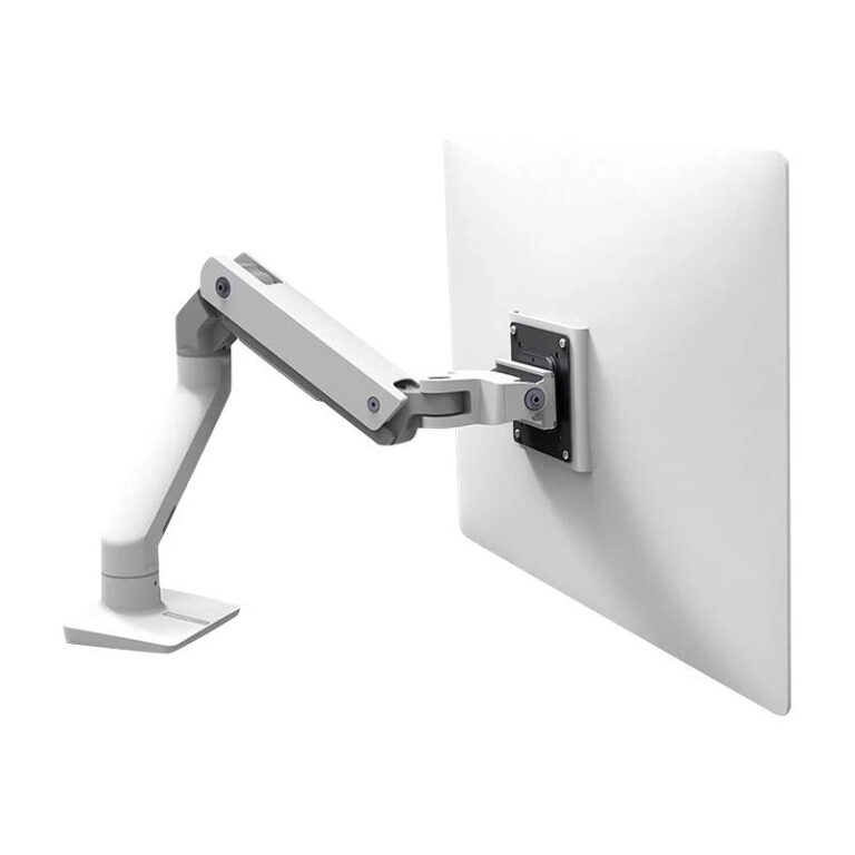 Brazo para monitor de escritorio brillante Ergotron HX Blanco hasta 42'' Usado