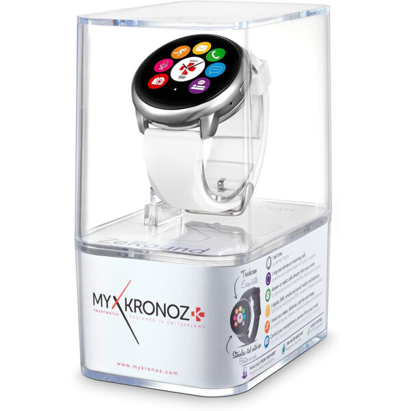 Reloj MyKronoz ZEROUND Blanco BXMKZRW 1.2'' Bluetooth 300 mAh Blanco. - Imagen 6