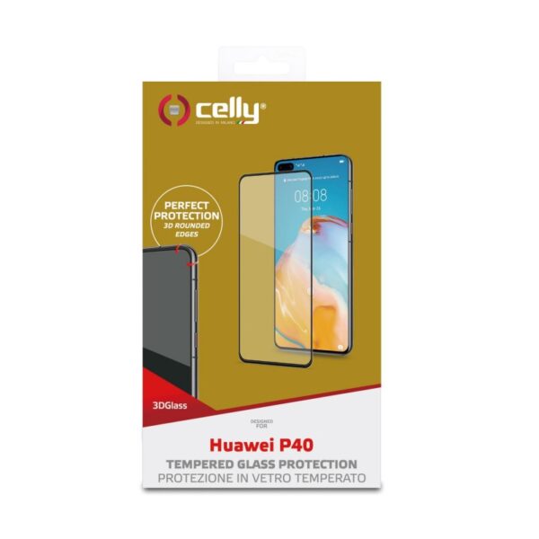 Protector Celly para Huawei P40 Vidrio Cristal Templado 3D - Imagen 3