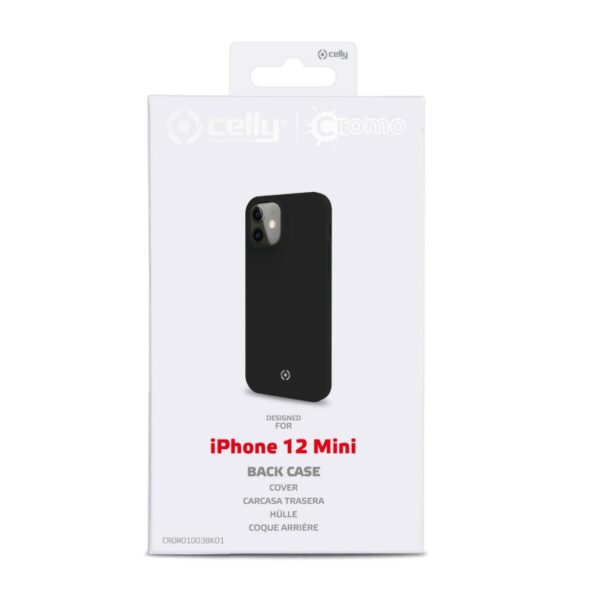Funda Celly Cromo para Apple iPhone 12 Mini negro - Imagen 3