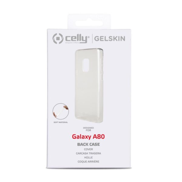Funda Celly Gel Skin para Samsung Galaxy A80 transparente - Imagen 4