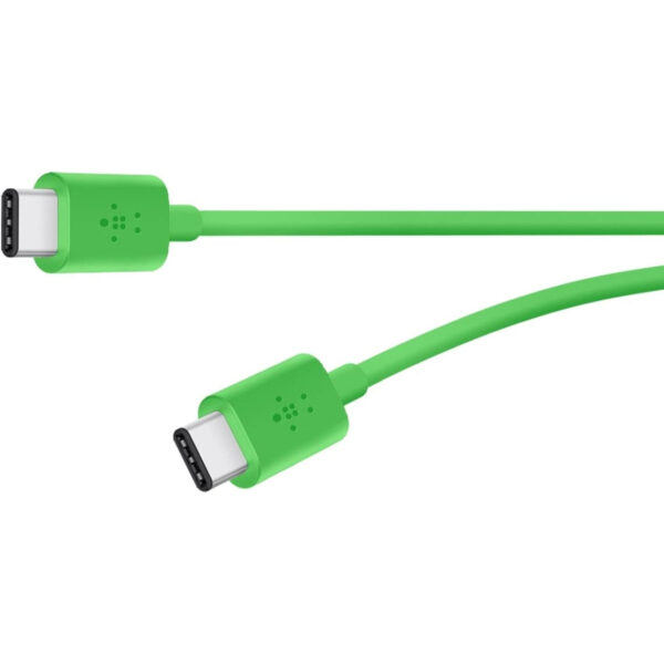 Cable Belkin F2CU043bt06-GRN de USB C a USB-C verde.