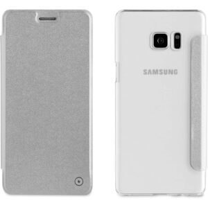 Funda Muvit Folio para Samsung Galaxy Note 7 plata.