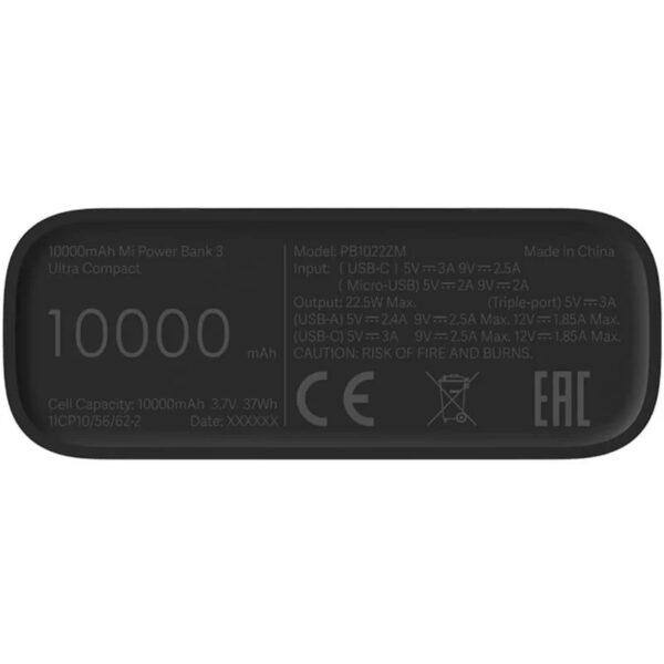 Xiaomi Power Bank 3 10000 mAh Ultra Compact Negro Usada - Imagen 4