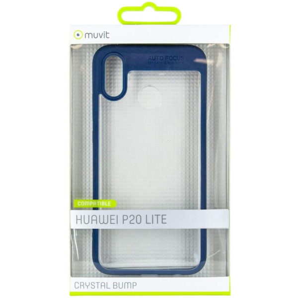 Funda Muvit Cristal Bump para Huawei P20 Lite azul. - Imagen 2