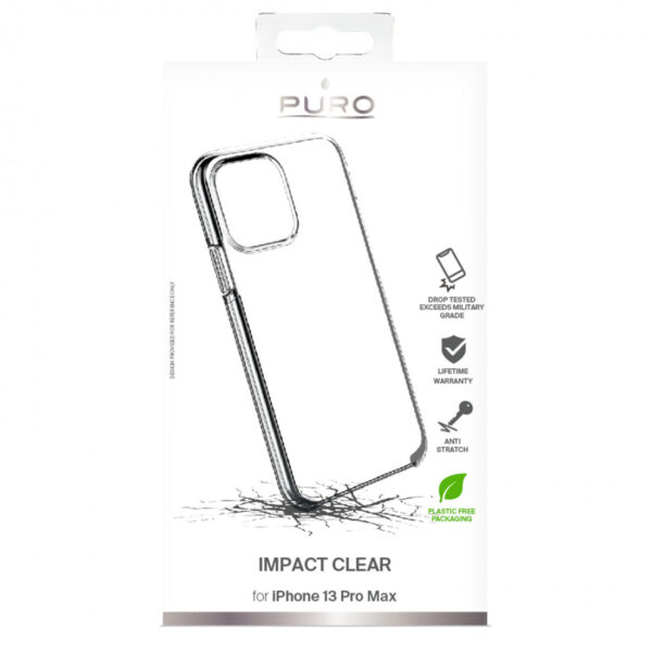 Funda PURO Icon Impact Clear para Apple iPhone 13 Pro Max transparente - Imagen 3
