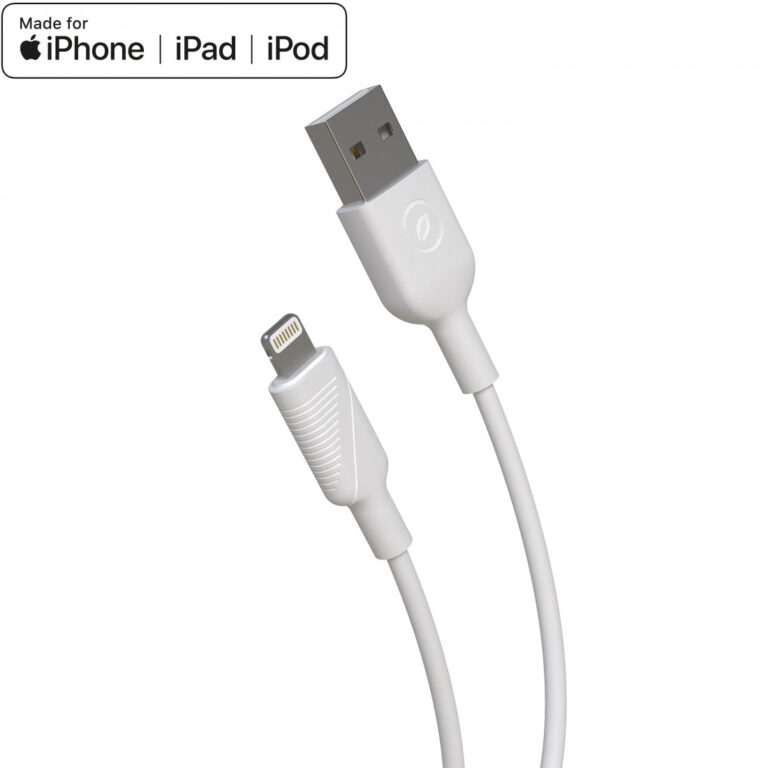 Cable Muvit for Change USB a Apple MFI 2,4A 0,2m Blanco