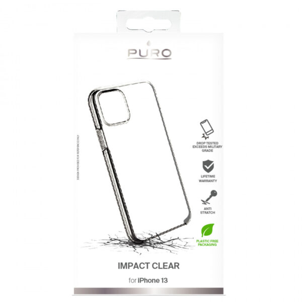 Funda PURO Icon Impact Clear para Apple iPhone 13 transparente - Imagen 3