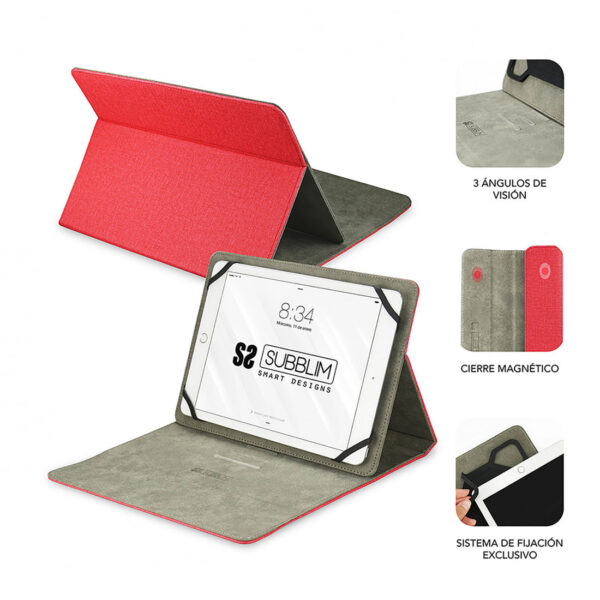 Funda Subblim Universal para Tablets de 10.1'' Color rojo - Imagen 3