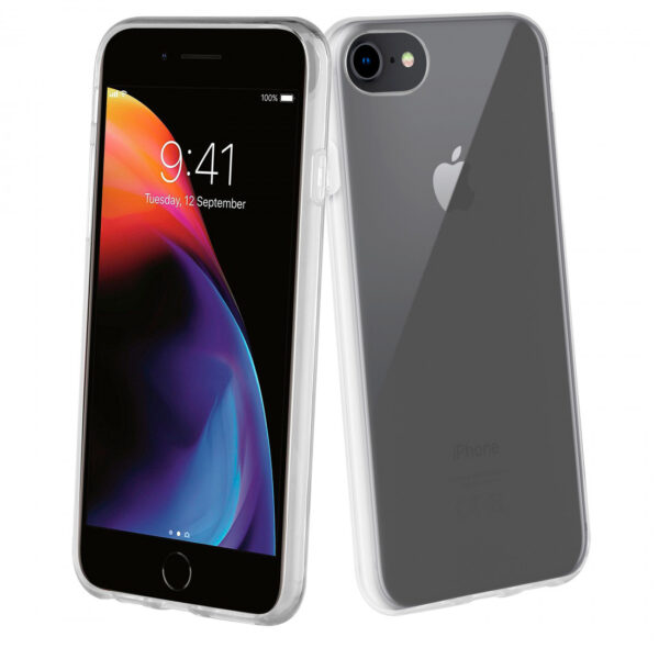 Funda Muvit for Change recycletek antibacteriana para Apple iPhone SE/8/7 trans.