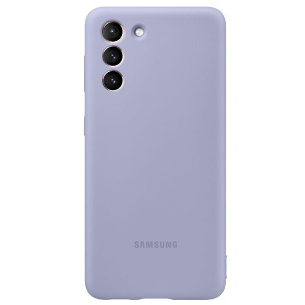 Funda original Samsung de silicona para Samsung Galaxy S21 Purpura