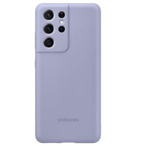 Funda original Samsung de silicona para Samsung Galaxy S21 Ultra Purpura