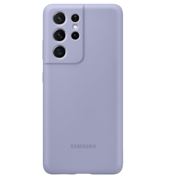 Funda original Samsung de silicona para Samsung Galaxy S21 Ultra Purpura