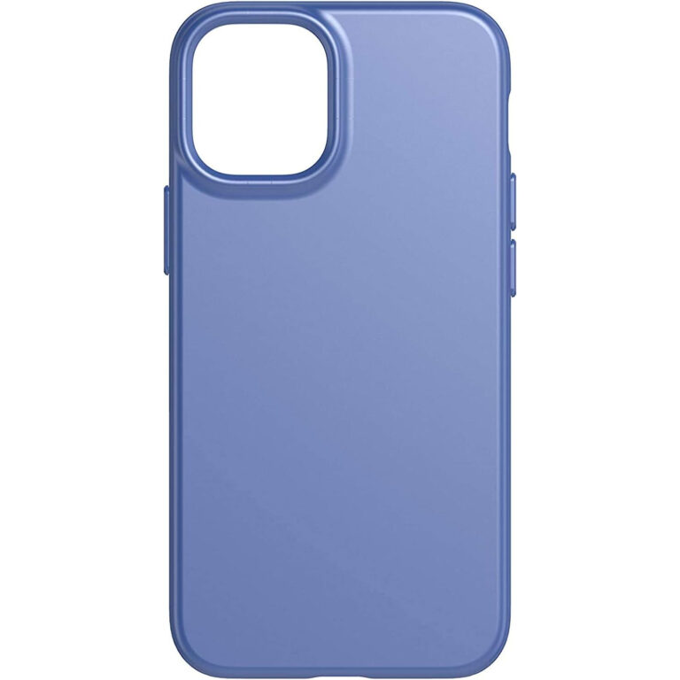 Funda de Silicona Tech21 Evo Slim azul para Apple iPhone 12 Mini 5G