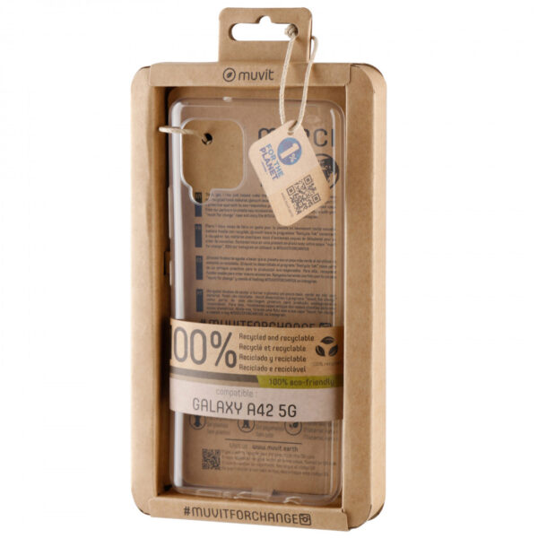 Funda Muvit for Change recycletek para  Samsung Galaxy A42 5G transparente - Imagen 4