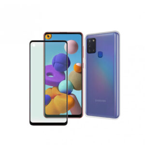 Pack Muvit for Change para Samsung Galaxy A21s funda Cristal Soft + protector