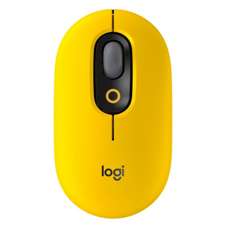 Ratón Inalámbrico Logitech POP Blast Emoji 4000DPI Amarillo Usado *SOLO ratón*