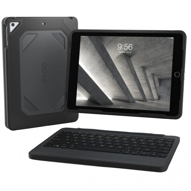 Zagg Rugged Book Funda con Teclado para iPad Pro 9.7/iPad Air2/iPad Air Usado en Español (ñ)