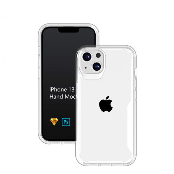 Funda Muvit for Change Shockproof 2m para Apple iPhone 13 transparente - Imagen 4
