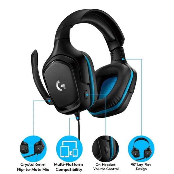 Auriculares Gaming 7.1 Logitech G432 Usado **Falla el micro** - Imagen 5