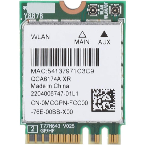 Tarjeta de red inalámbrica Intel QCNFA364A NGFF/M.2 Bluetooth4.1 Modo dual Usada