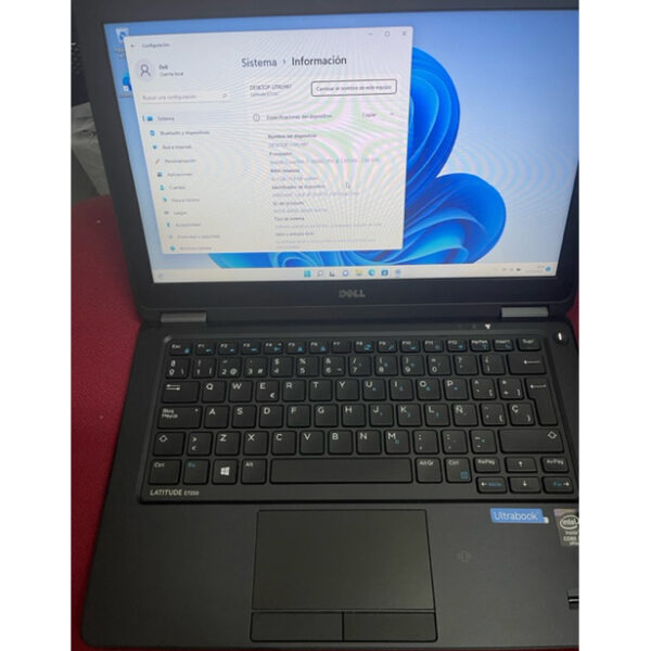 Portátil Dell Latitude E7250 i7-5600U 2.6 GHz 16GB 256GBSSD 12.5'' W11 Pro Usado **Sin embalaje original** - Imagen 2