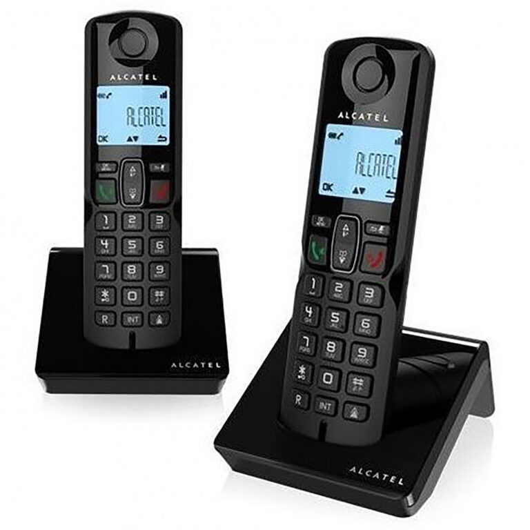Teléfono inalámbrico Alcatel S250 Duo negro Usado
