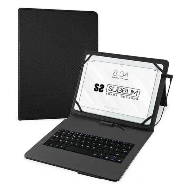 Funda para Tablet Subblim con Teclado Micro USB Español (ñ) hasta 11”