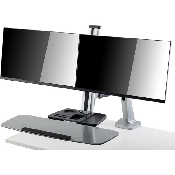 Soporte V7 DW1SSGSD-1E con dos muelles para trabajar sentado o de pie - Imagen 2